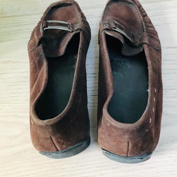 Stuart Weitzman Brown Suede Loafer - Picture 5 of 9